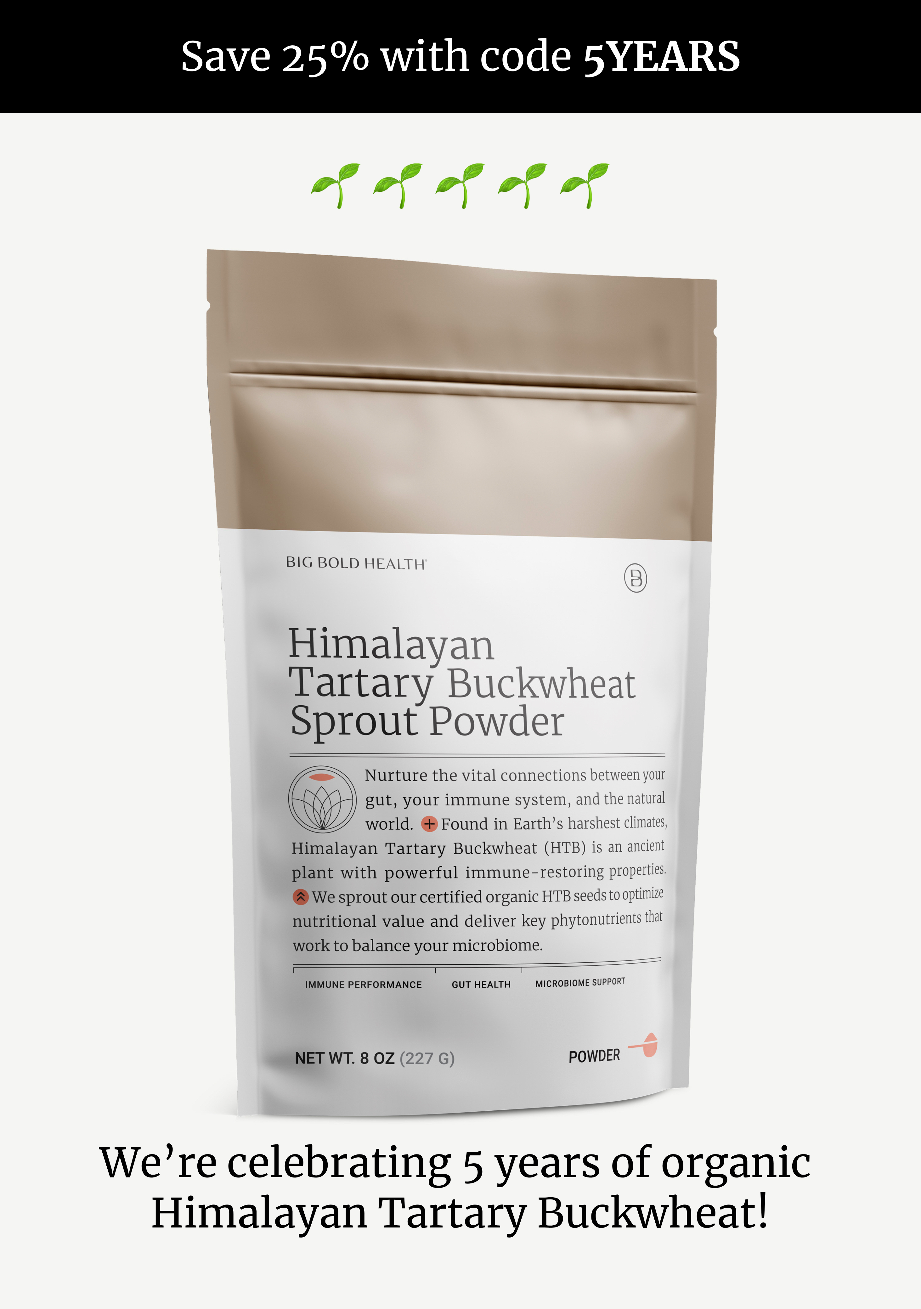 Himalayan Tartary Buckwheat Sprout Powder